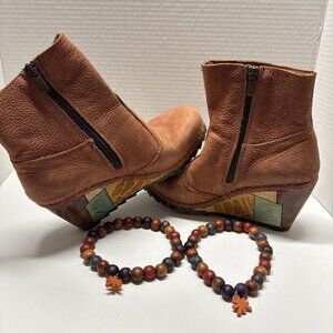 The Art Company Booties Ankle Boots Woman 37 Leather Suede Brown